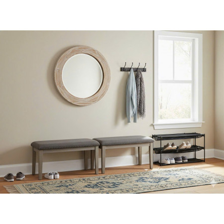 D617 - 00 : Ghế Băng , Ghế Bench - Màu Xám Khói